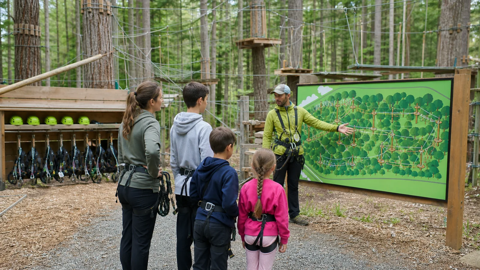 How to Find a Safe Adventure Park Near You editorial illustration