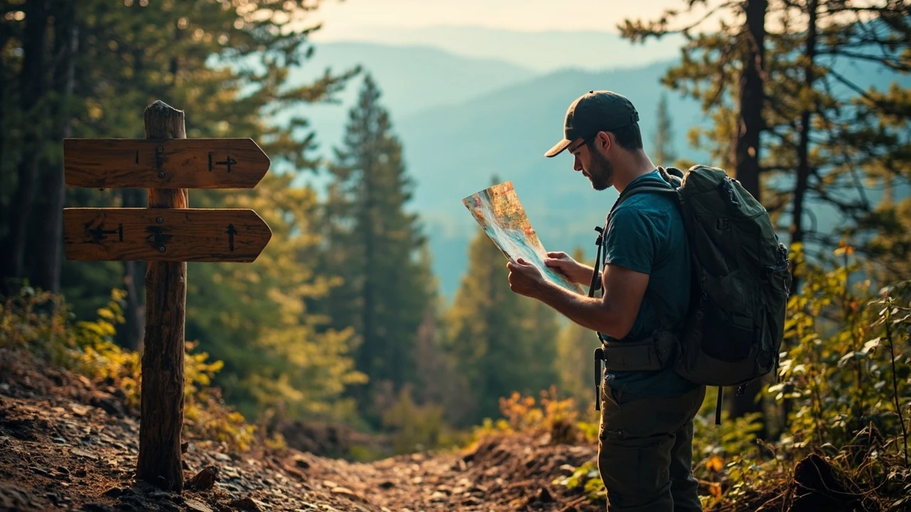 Hiking trails: how to choose one that fits your day, group, and goals editorial illustration