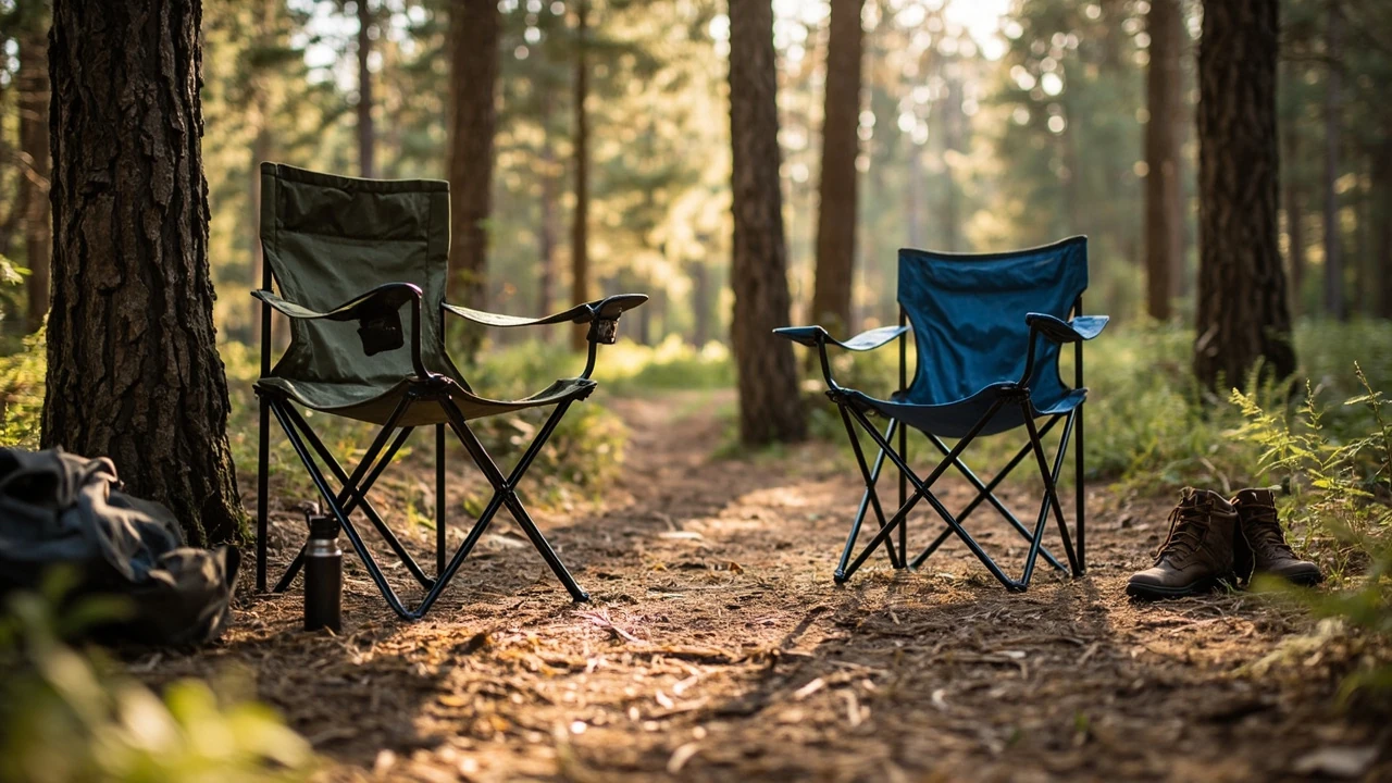 Outdoor chairs: how to choose the right seat for trails, parks and rope-course days editorial illustration