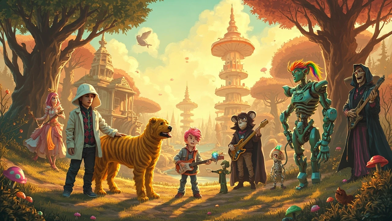 adventure time characters editorial illustration