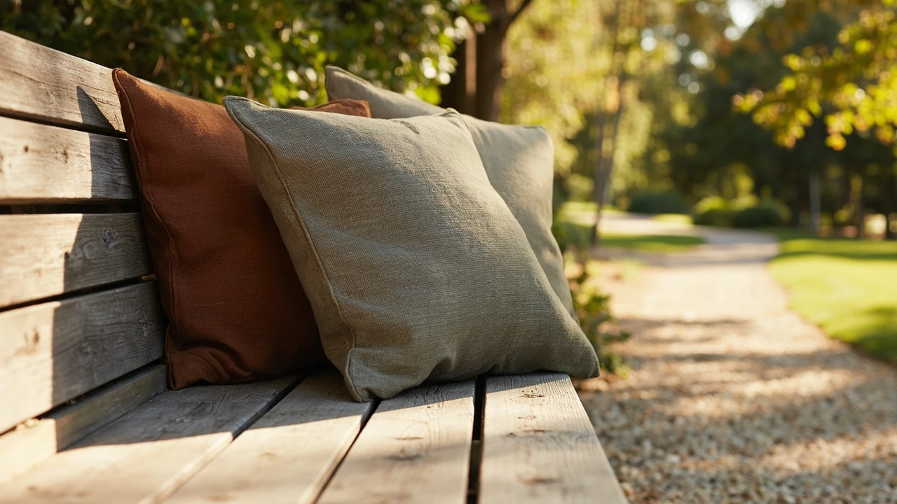Outdoor pillows: how to choose the right ones for a deck or trail rest stop editorial illustration