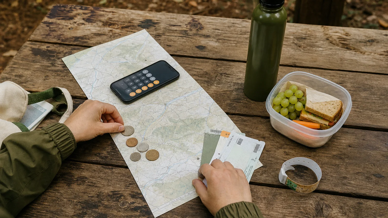 How to Build a Realistic Day Trip Budget editorial illustration