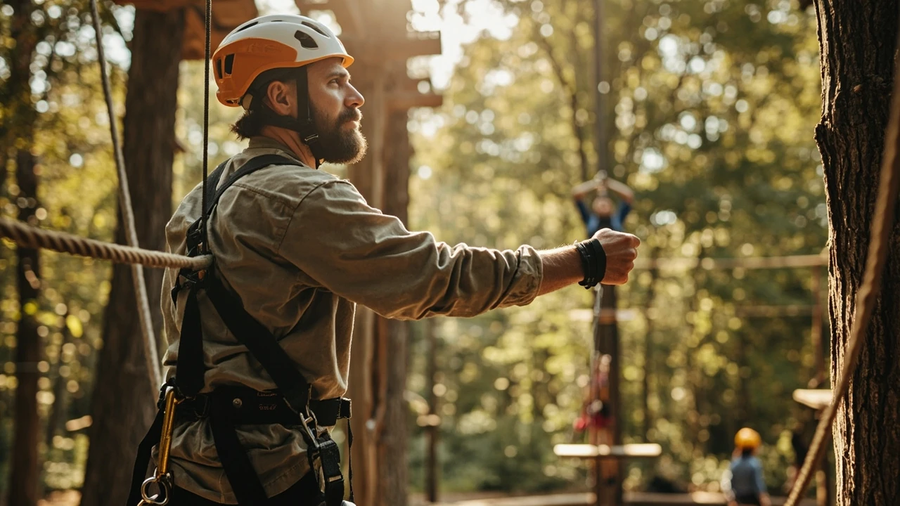 What Is a Challenge Course Facilitator? Roles, Skills, and Training editorial illustration